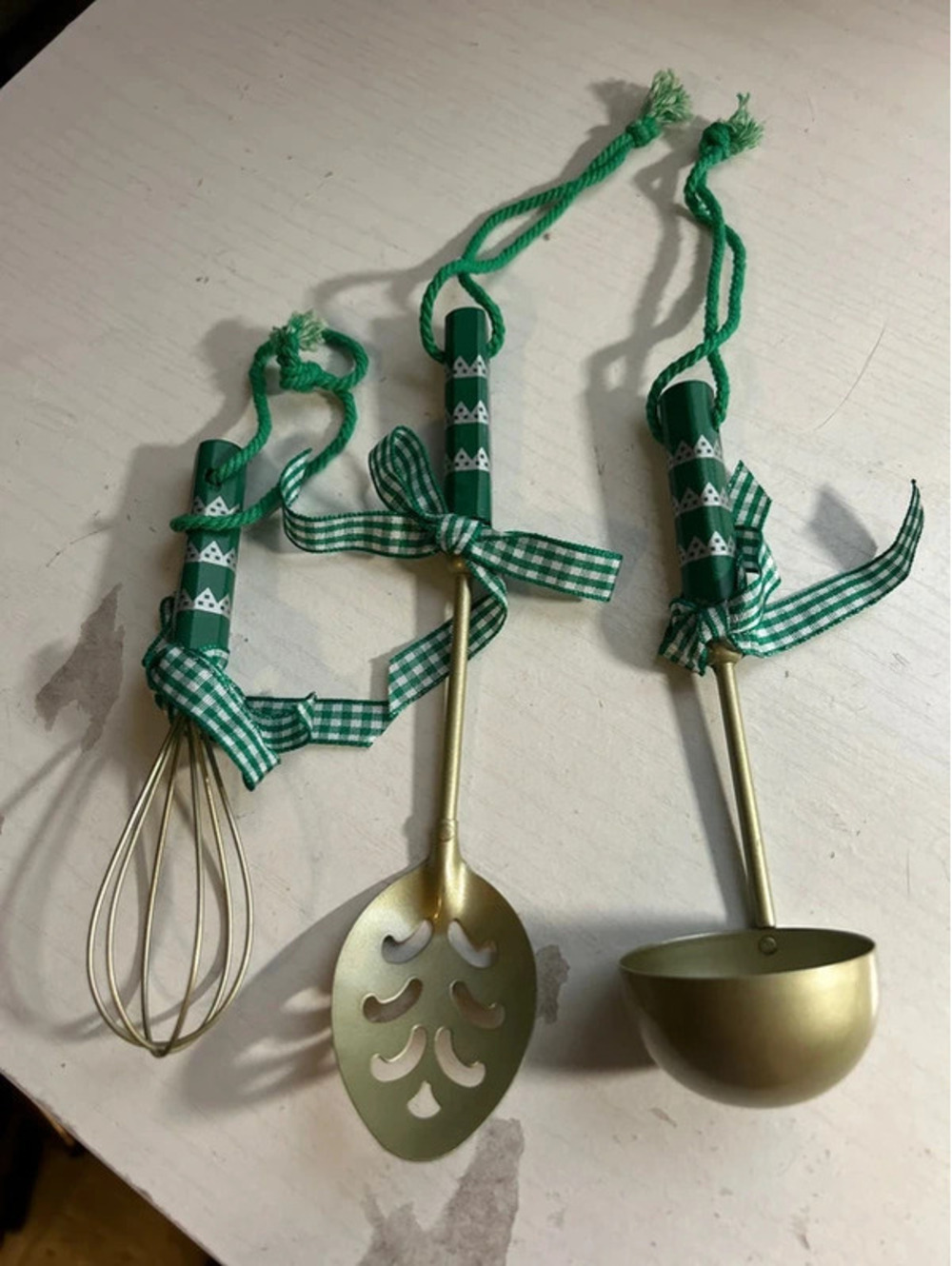 Set of 4 mini metal utensils